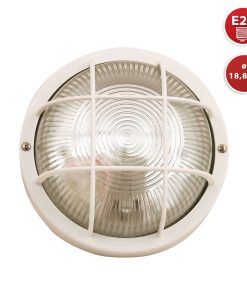 VELAMP BUBBLE PLAFONIERA IN VETRO PER LAMPADINE E27 IP44 - COLORE BIANCO