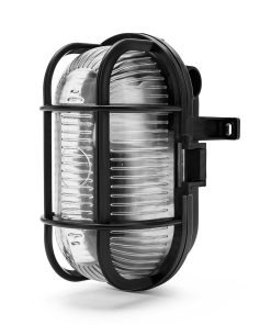 Alternative view of VELAMP TURTLE PLAFONIERA IN VETRO PER LAMPADINE E27 IP44 - COLORE NERO