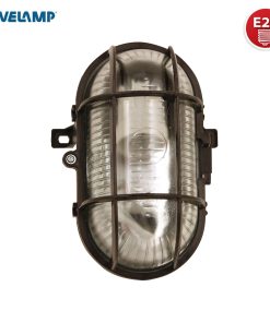 VELAMP TURTLE PLAFONIERA IN VETRO PER LAMPADINE E27 IP44 - COLORE NERO