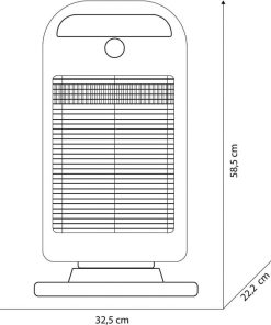 olimpia splendid solaria evo stufa elettrica 1200w oscillante con termostato colore nero promo e1669826745291