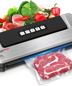 BONSENKITCHEN VS2100 Macchina Sottovuoto per Alimenti Nero