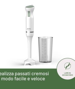 Alternative view of Imetec frullatore a Immersione FrullaFacile, Gambo XL, Lame in Acciaio Inox, 800 W